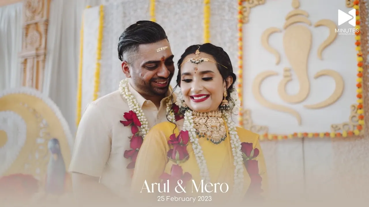 Still from Arul & Mero, Traditional Indian Wedding film