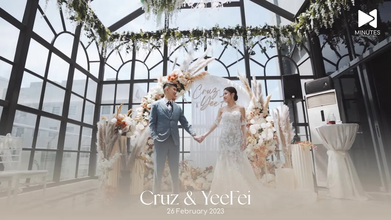 Still from Cruz & Yee Fei, Wedding Reception film
